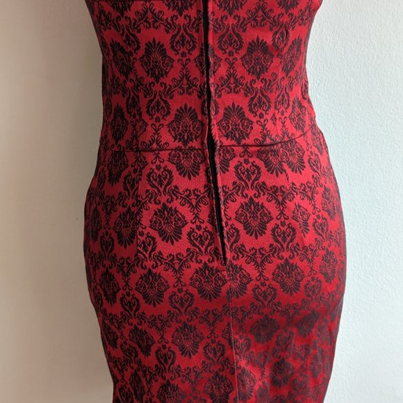 Urban Girl Red Tapestry Mini Dress - Picture 5 of 5